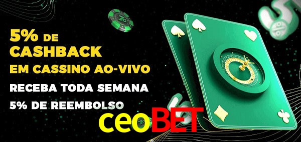 Promoções do cassino ao Vivo ceobet